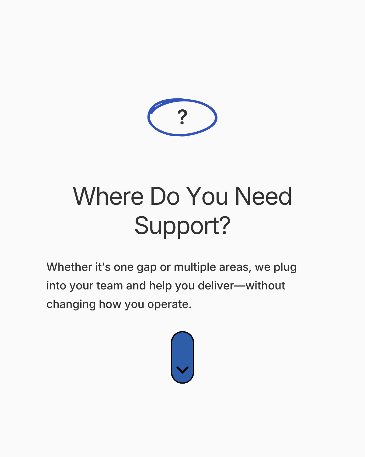 Where Do You Need Support?
